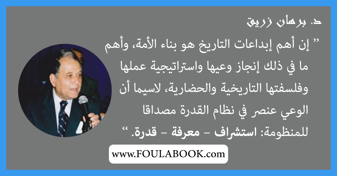 إقتباسات وأقوال د. برهان زريق